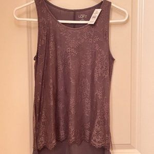 Ann Taylor LOFT Lace Sleeveless Top